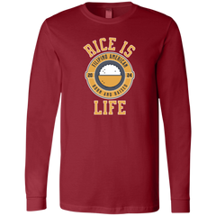 RIce is Life Mens Jersey Long Sleeve T-Shirt