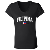 Filipina Est 1898 Ladies' Jersey V-Neck T-Shirt