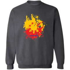 Sun and Stars Splashed Unisex Crewneck Pullover Sweatshirt
