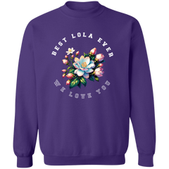 Best Lola Ever Unisex Crewneck Pullover Sweatshirt