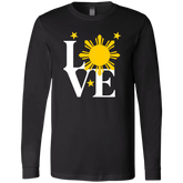 Love with Yellow Sun and Stars Unisex Jersey Long Sleeve T-Shirt