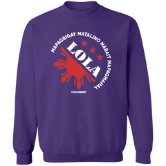 Matalino Mapagmahal Lola Unisex Crewneck Pullover Sweatshirt