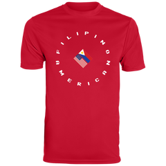 Filpino American in Circle Flags Moisture-Absorbing Shirt