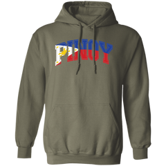 Pinoy with Flag Embedded Unisex Pullover Hoodie