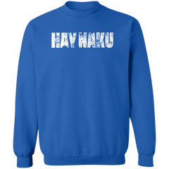 Hay Naku Distressed Unisex Crewneck Pullover Sweatshirt