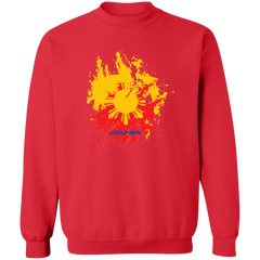 Sun and Stars Splashed Unisex Crewneck Pullover Sweatshirt