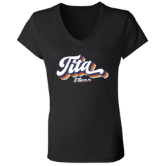 Tita I Love U Ladies Jersey V-Neck T-Shirt