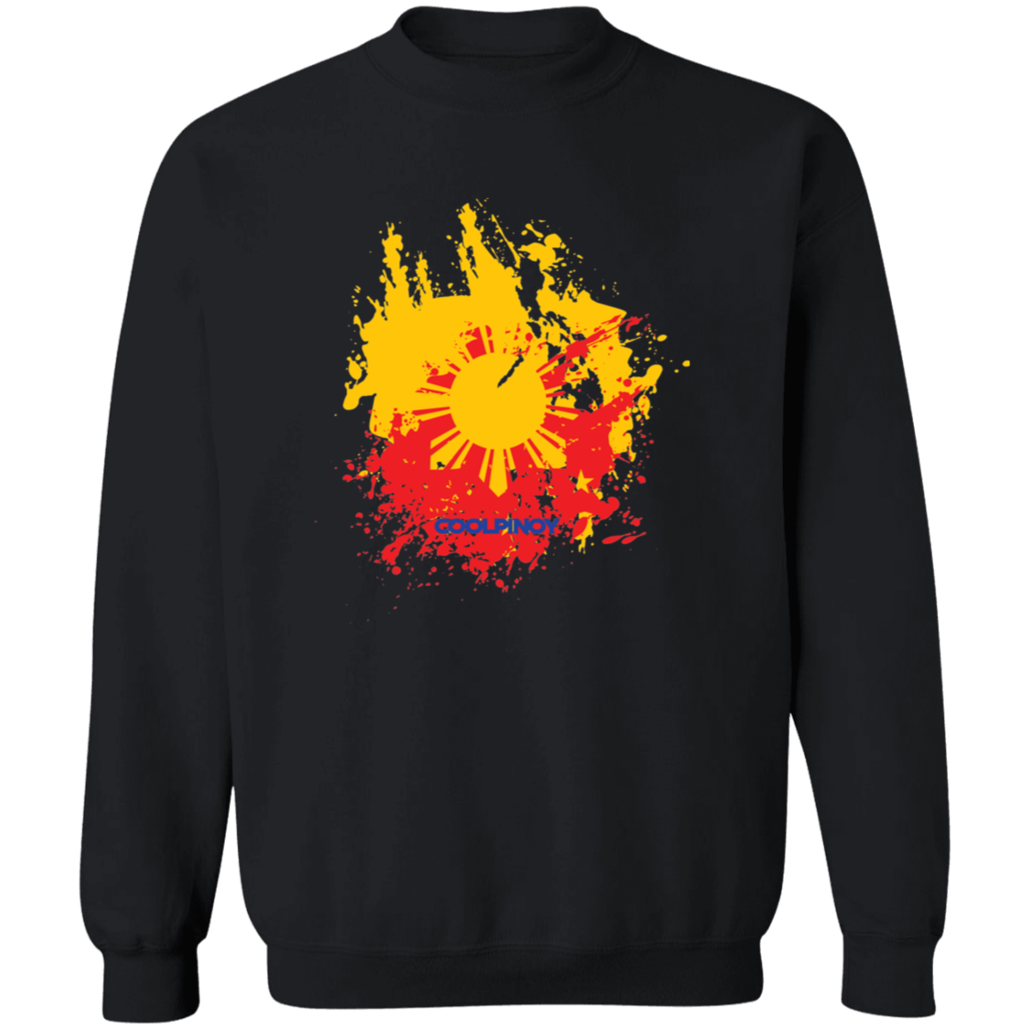 Sun and Stars Splashed Unisex Crewneck Pullover Sweatshirt
