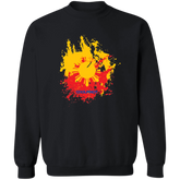 Sun and Stars Splashed Unisex Crewneck Pullover Sweatshirt