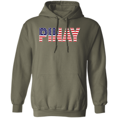 Pinay with US Flag Embedded Unisex Pullover Hoodie