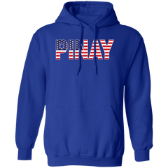 Pinay with US Flag Embedded Unisex Pullover Hoodie