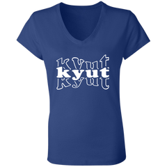 Kyut Ladies Jersey V-Neck T-Shirt