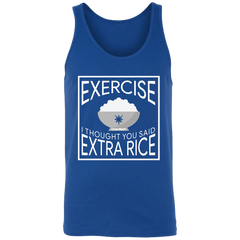 Exercise I Thought You Said Extra Rice Unisex Cotton Tank Top