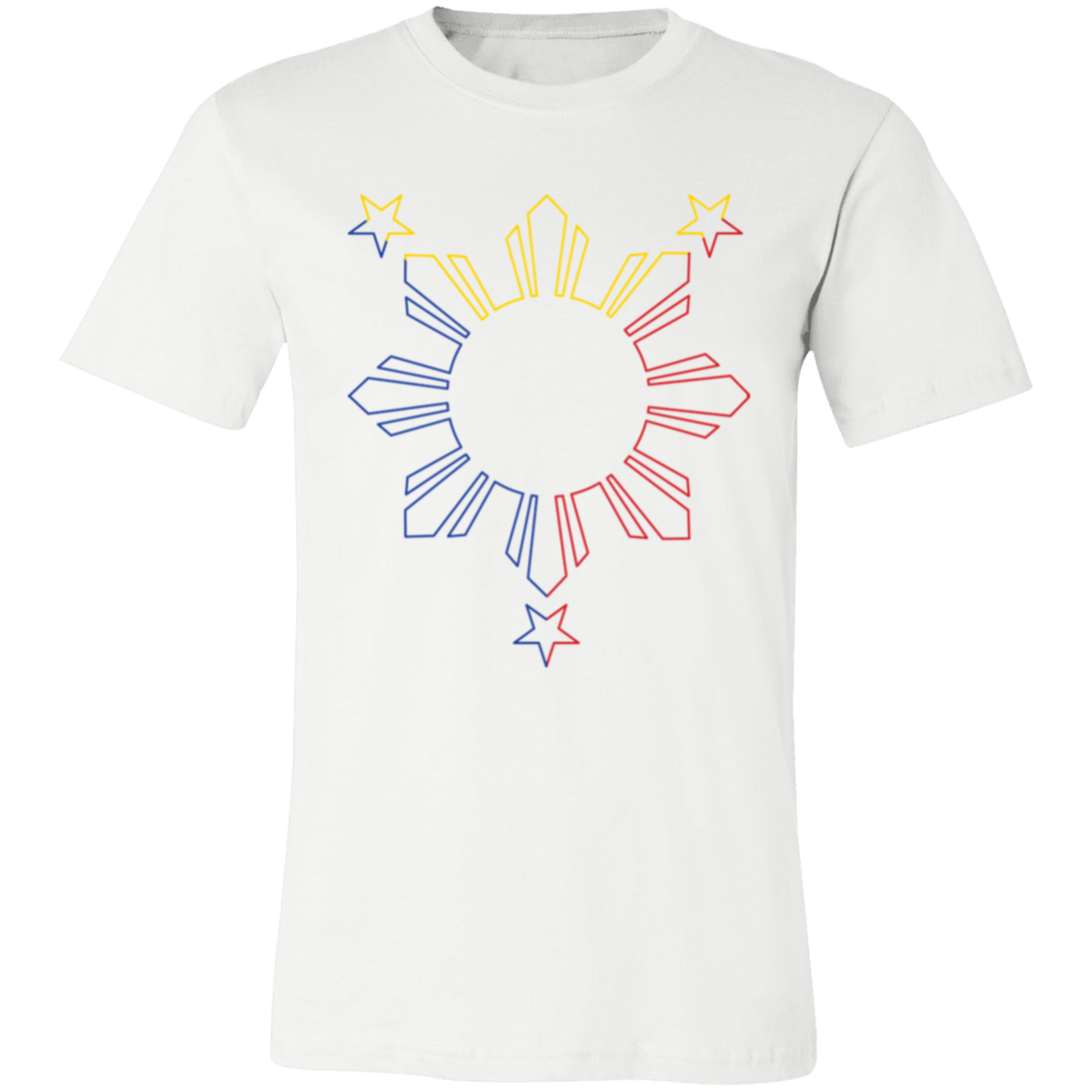 Sun and Stars Outline Unisex Jersey T-Shirt