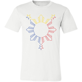 Sun and Stars Outline Unisex Jersey T-Shirt