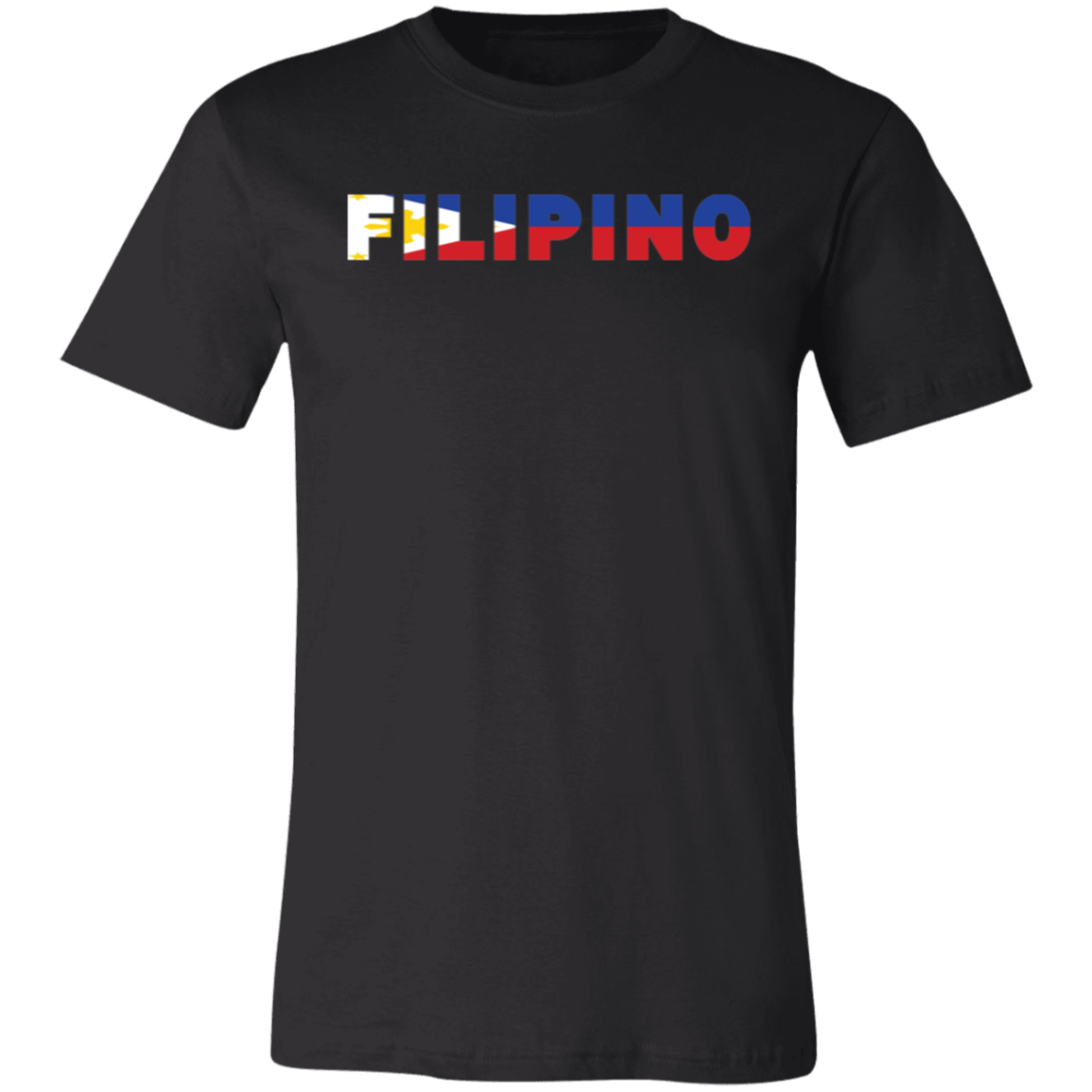 Filipino with Flag Embedded Unisex Jersey T-Shirt