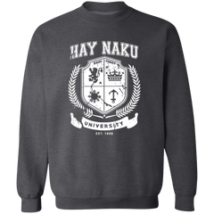 Hay Naku University Distressed CP Unisex Crewneck Pullover Sweatshirt
