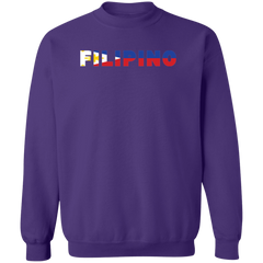 Filipino with Flag Embedded Unisex Crewneck Pullover Sweatshirt