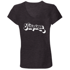 Filipina Chunky Ladies' Jersey V-Neck T-Shirt