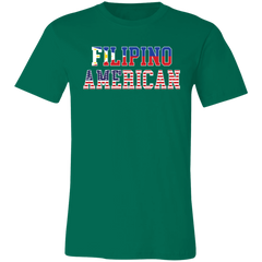 Filipino American Flags Unisex Jersey T-Shirt