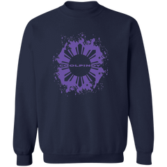 CoolPinoy Ube Splash Unisex Crewneck Pullover Sweatshirt