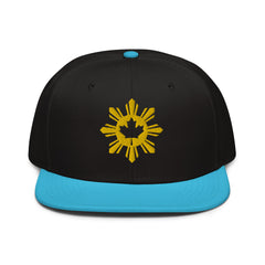 Filipino Canadian Sun and Maple Leaf Snapback Hat