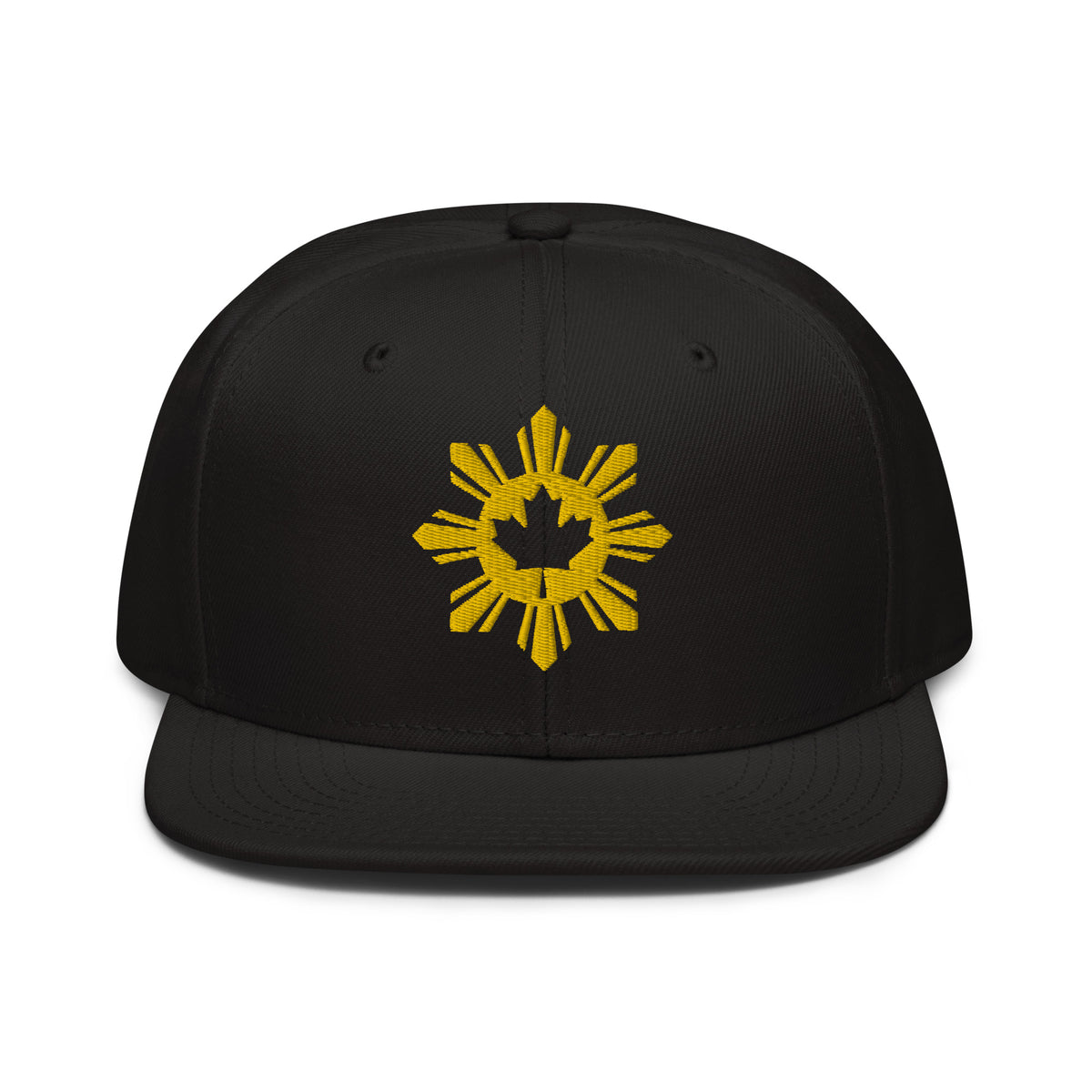 Filipino Canadian Sun and Maple Leaf Snapback Hat