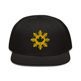 Filipino Canadian Sun and Maple Leaf Snapback Hat