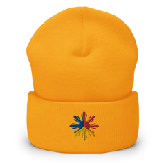 Philippines Tricolor Sun Cuffed Beanie