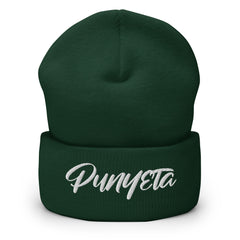Punyeta Cursive Cuffed Beanie