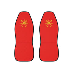 Philippine Sun and Stars Red Car Seat Covers