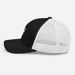 White Philippines Sun and Stars Embroidered Trucker Cap