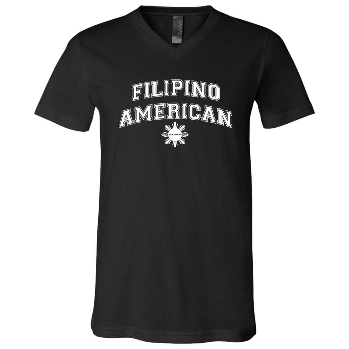 Filipino American University CP Unisex Jersey V-Neck T-Shirt