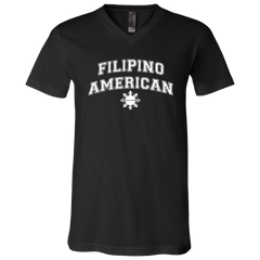 Filipino American University CP Unisex Jersey V-Neck T-Shirt