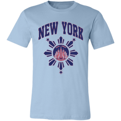 New York with Sun and Stars Unisex Jersey T-Shirt