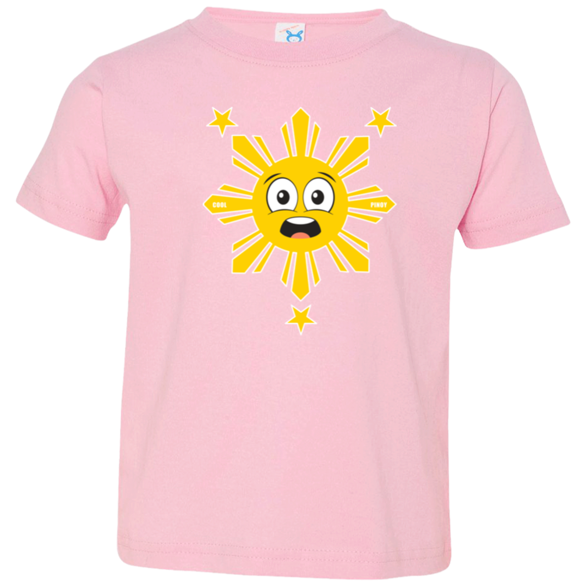 Kids Yellow Sun and Stars 2 Toddler Jersey T-Shirt