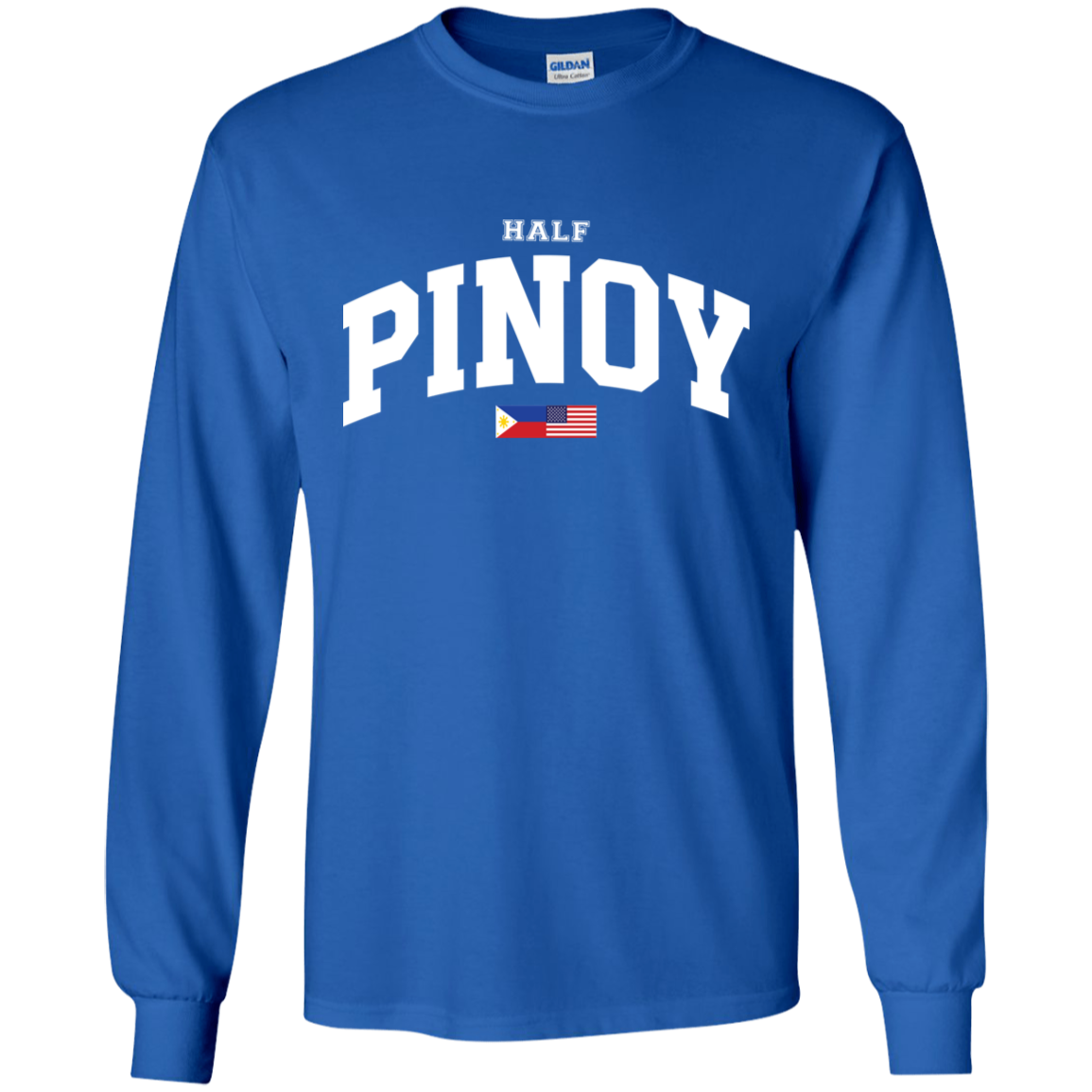 Half Pinoy FILAM Flag Youth Long Sleeve T-Shirt