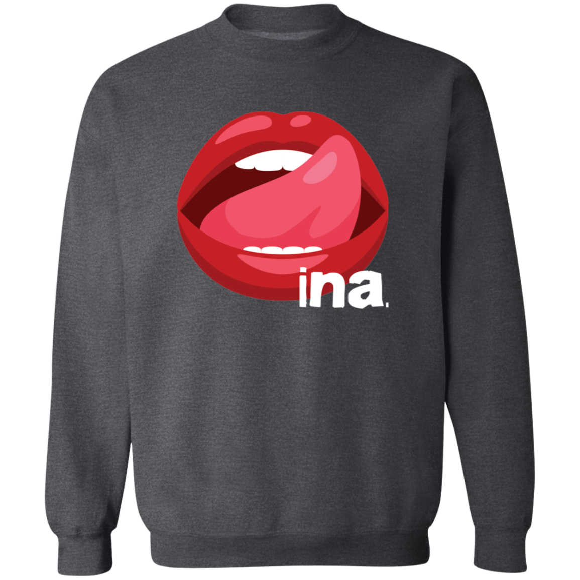 Tongue Ina Unisex Crewneck Pullover Sweatshirt