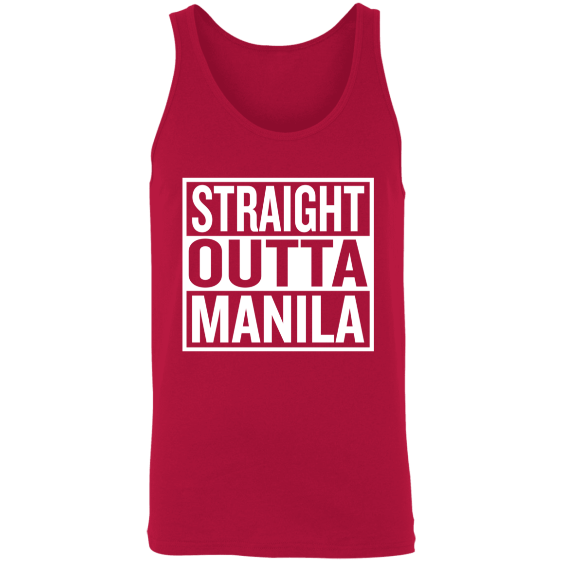 Straight Outta Manila Unisex Cotton Tank Top