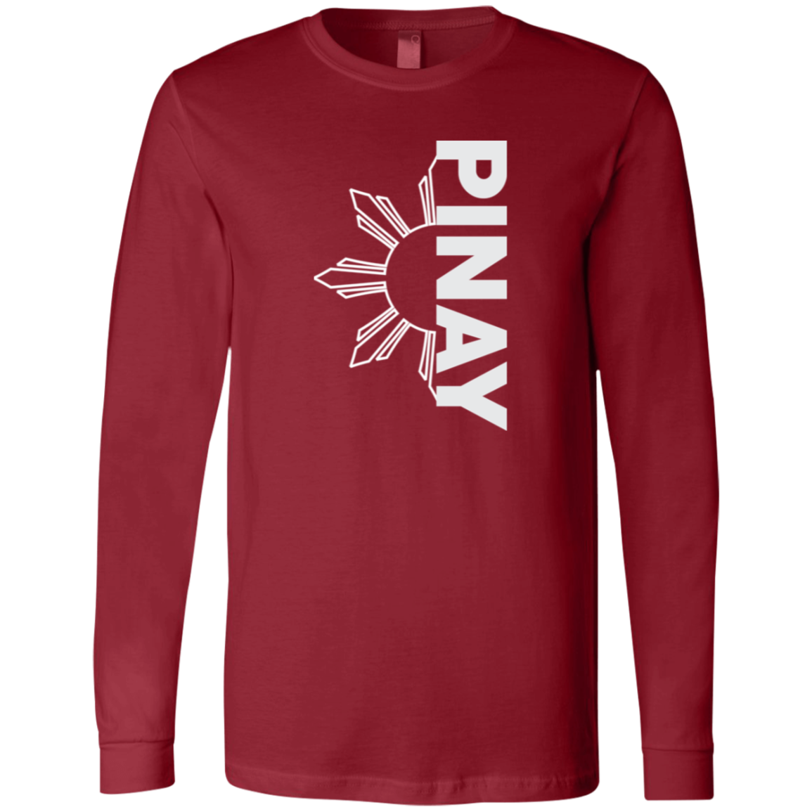 Pinay in Vertical Half Sun Unisex Jersey Long Sleeve T-Shirt