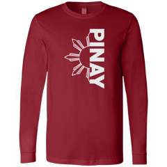 Pinay in Vertical Half Sun Unisex Jersey Long Sleeve T-Shirt