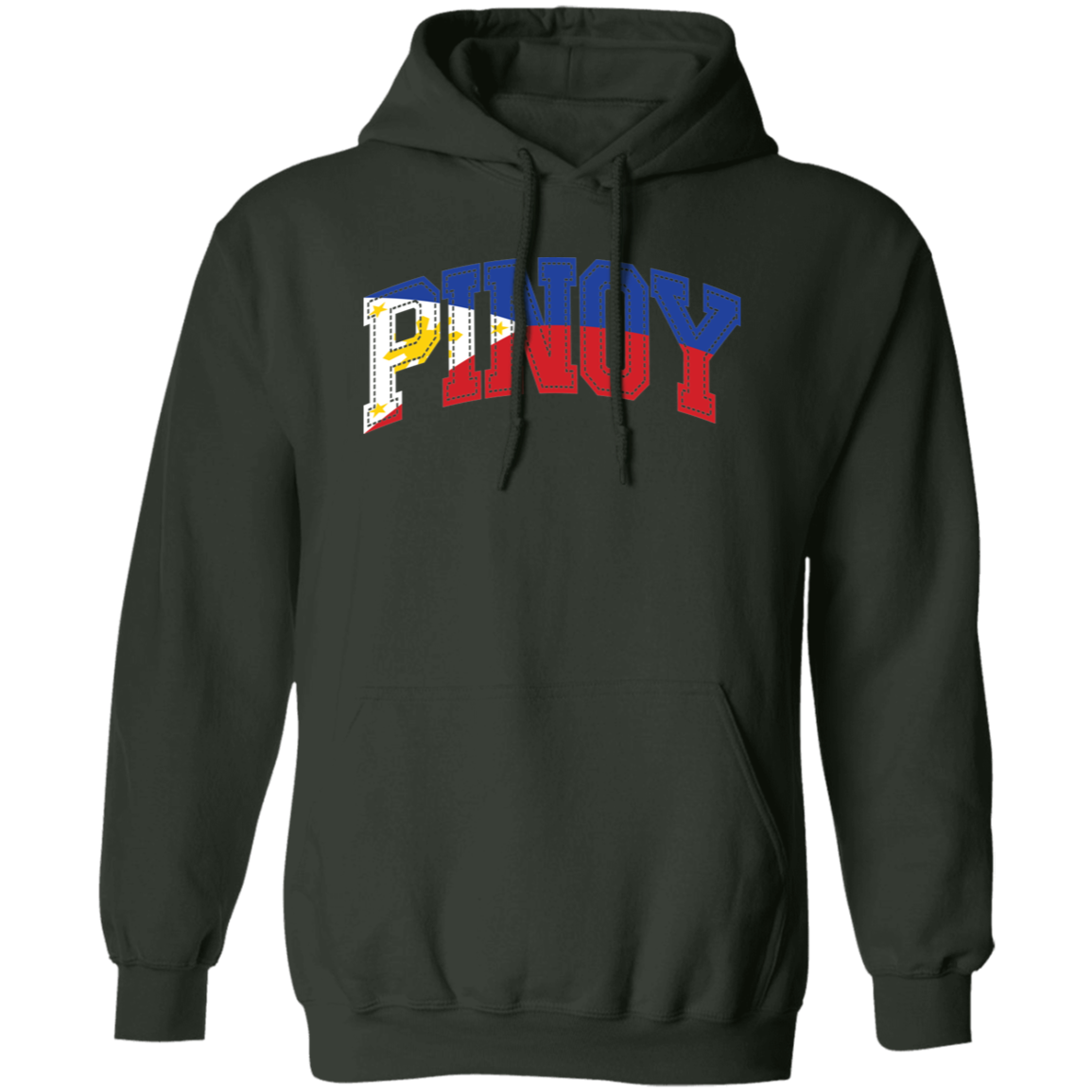 Pinoy with Flag Embedded Unisex Pullover Hoodie