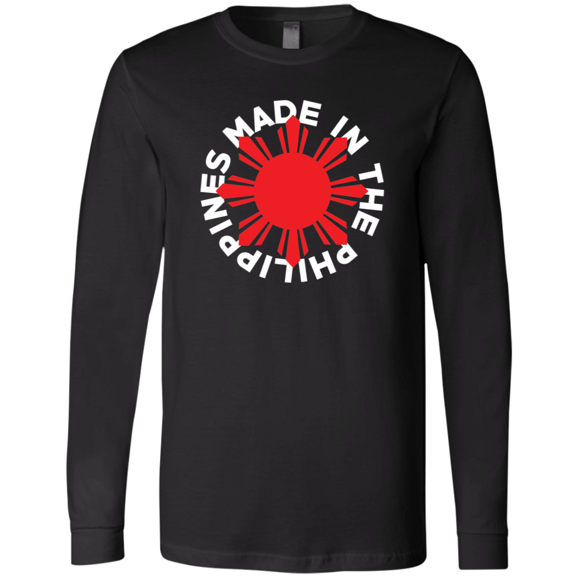 Made in the Philippines Red Sun Unisex Jersey Long Sleeve T-Shirt