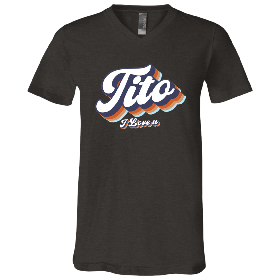 Tito I Love U Unisex Jersey V-Neck T-Shirt