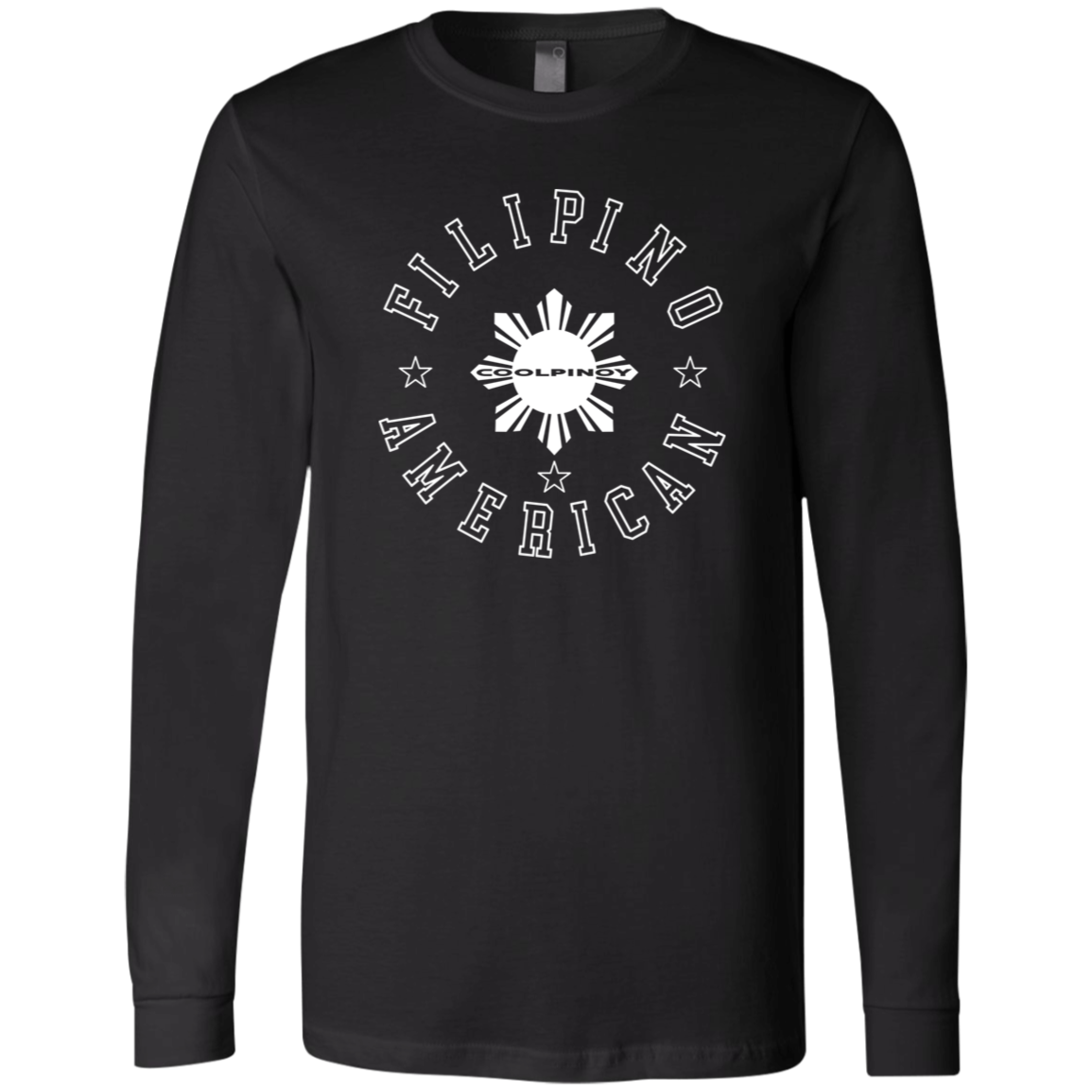 Filipino American White Sun Unisex Jersey Long Sleeve T-Shirt