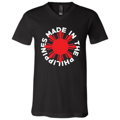 Made in the Philippines Red Sun Unisex Jersey V-Neck T-Shirt