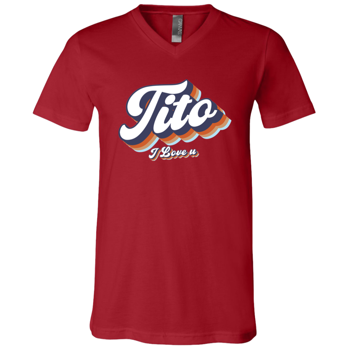 Tito I Love U Unisex Jersey V-Neck T-Shirt