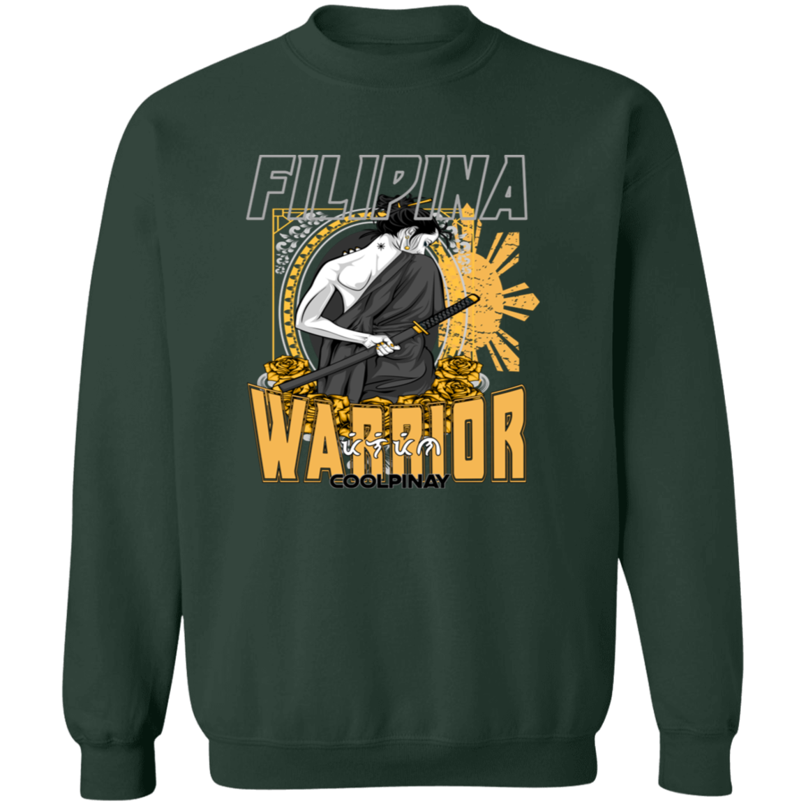 Filipina Warrior Samurai Unisex Crewneck Pullover Sweatshirt