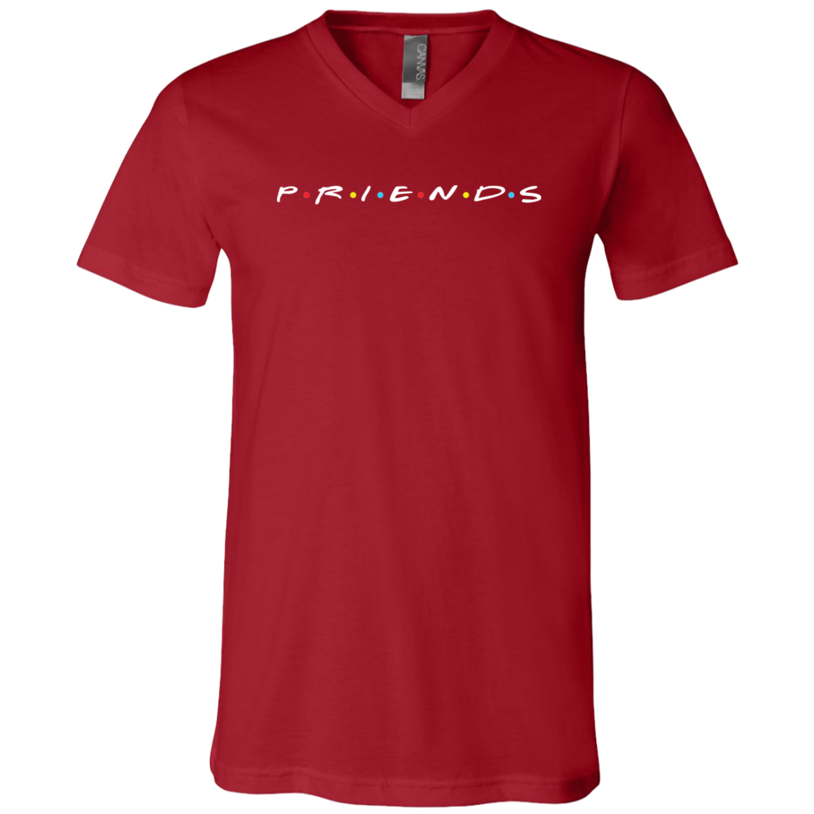 Priends Unisex Jersey V-Neck T-Shirt