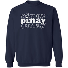 Pinay Triple Unisex Crewneck Pullover Sweatshirt